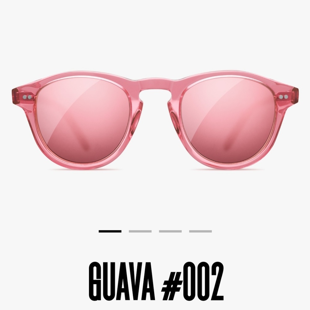 Chimi Eyewear #002 mirrored pink sunglasses
